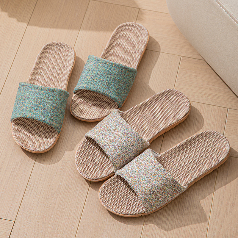 Women'S Shoes For Flat Feet - Hemp Casual Women's Slippers Home Flats