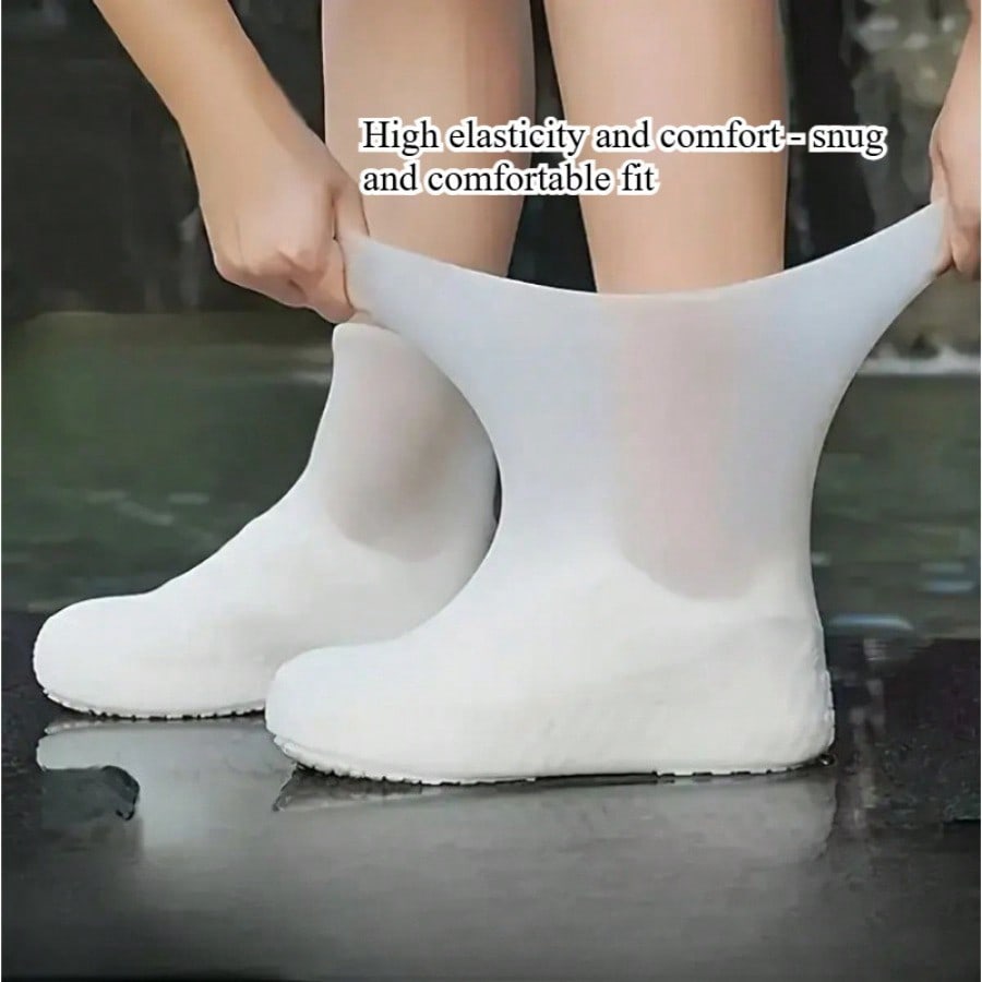 Women'S Shoes For Neuropathy - 1 Piece Latex Rain Boots Waterproof