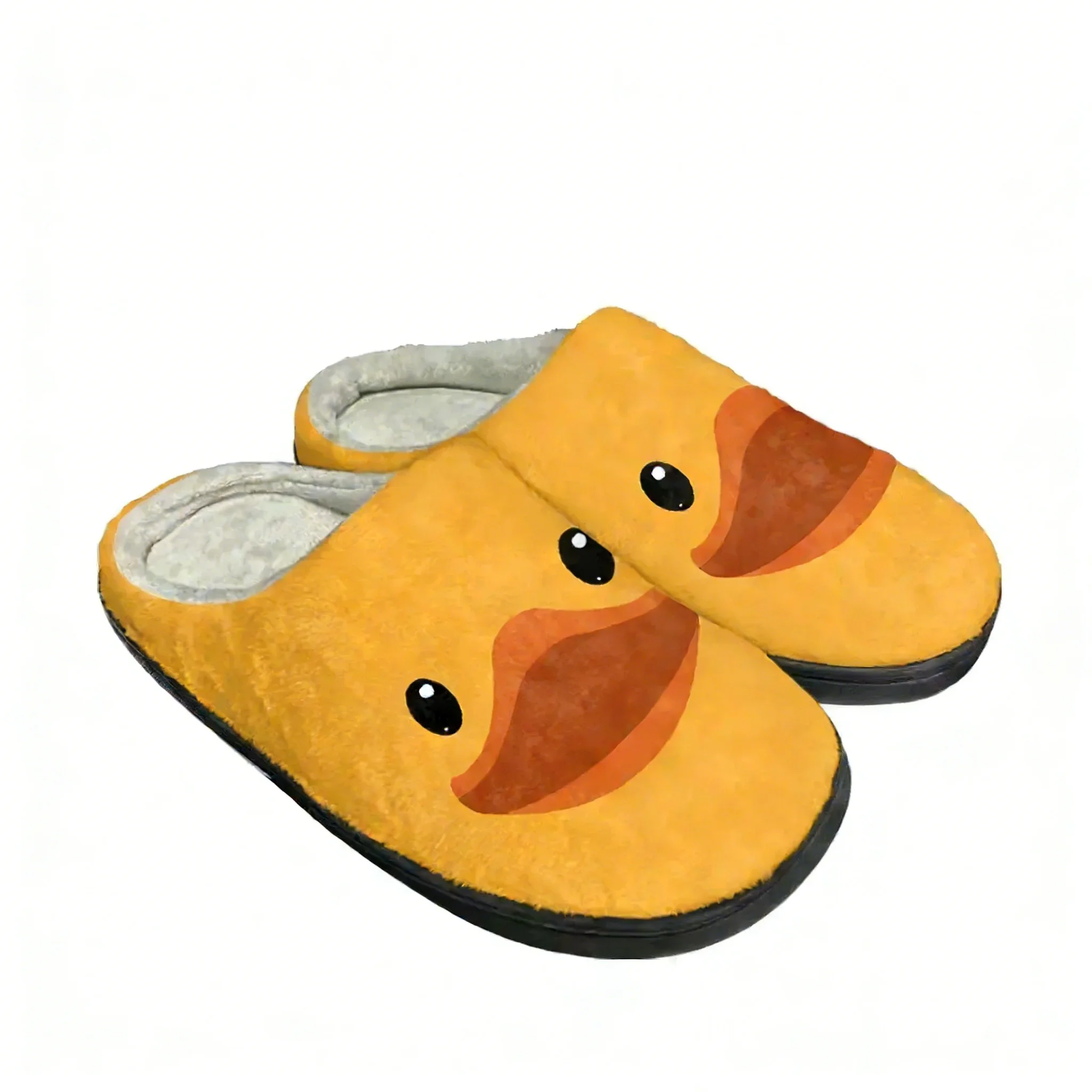 Women'S Shoes Yellow - Yellow Duck Printed Home Cotton Slippers