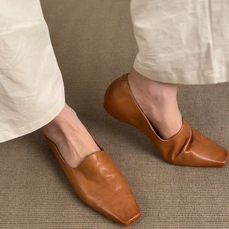 Women'S Shoes For Flat Feet - Retro Flat Loafers Women's Slip-on British