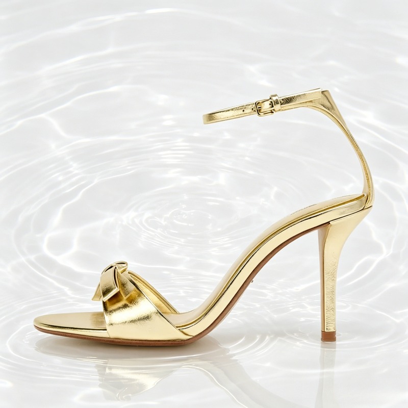 Elegant Golden Bow Brand High  - Women Shoes Brands review and price