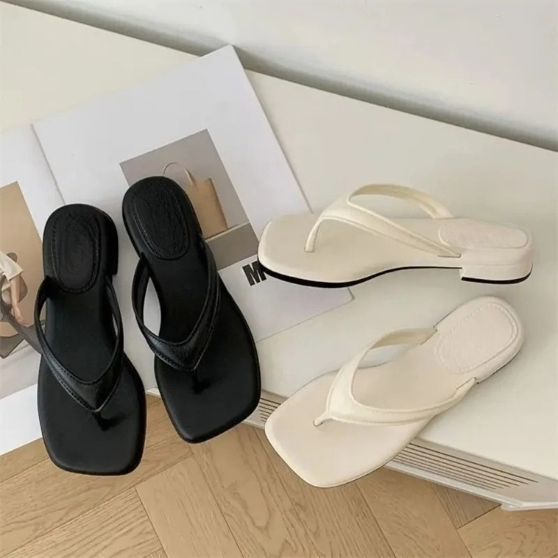 Women Solid Square Toe Flip Fl - Women'S Shoes For Flat Feet review and price