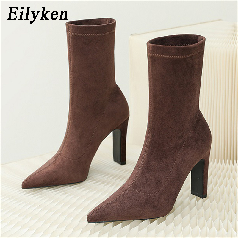 Eilyken Winter Thick Heel Sock - Sock Boot Women review and price