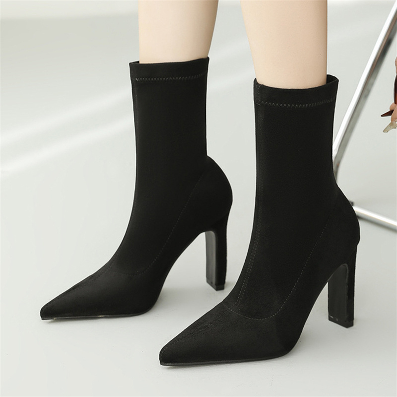 Eilyken Winter Thick Heel Sock - Sock Boot Women review and price