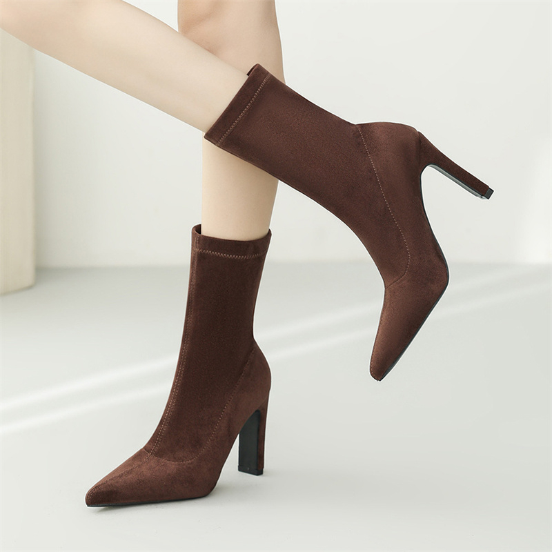 Eilyken Winter Thick Heel Sock - Sock Boot Women review and price