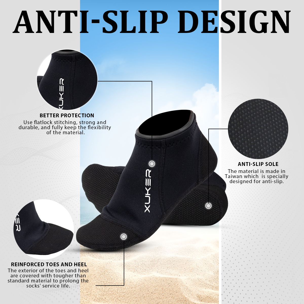 Men's Women's 3mm Neoprene Soc - Women'S Shoes For Neuropathy review and price