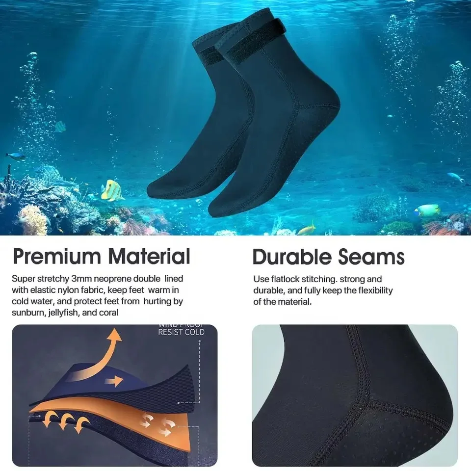 Neoprene Diving Socks 3mm Wets - Women'S Shoes For Neuropathy review and price