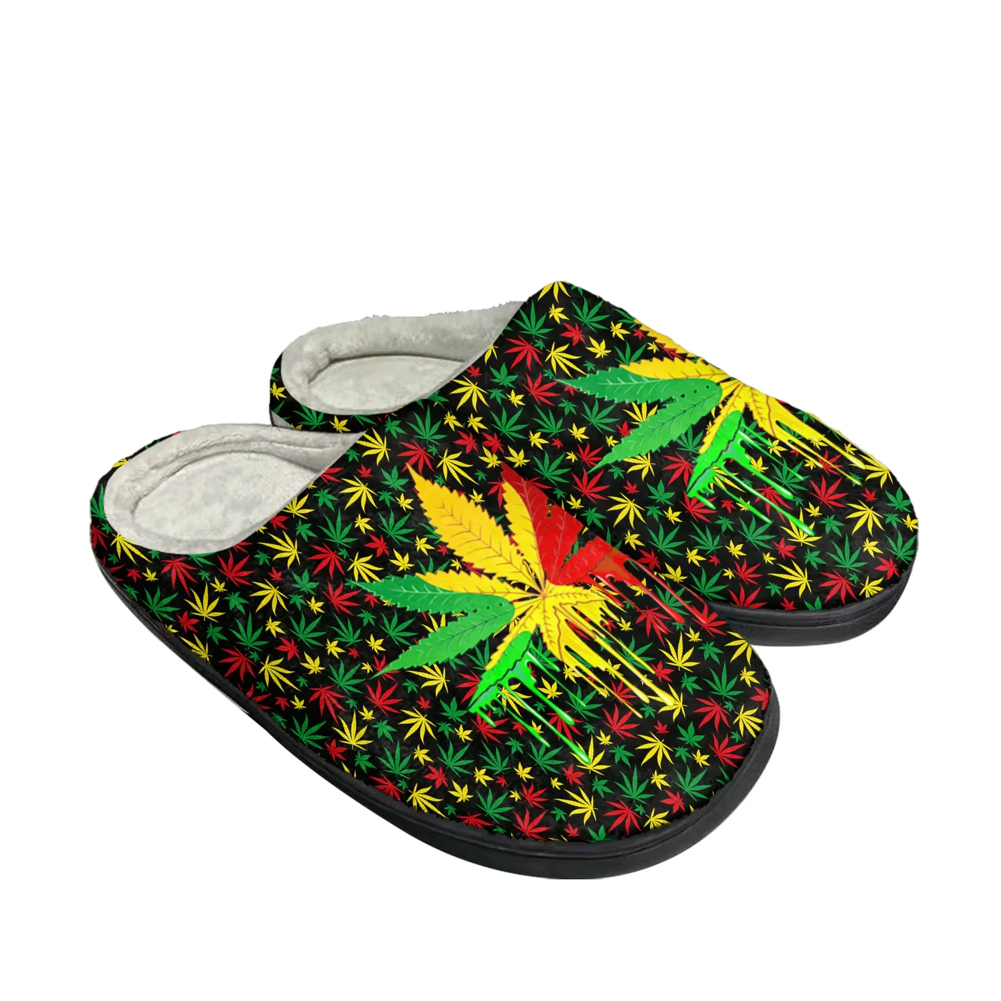 Leaf Weed Rasta Marijuana Red  - Women'S Shoes Yellow review and price