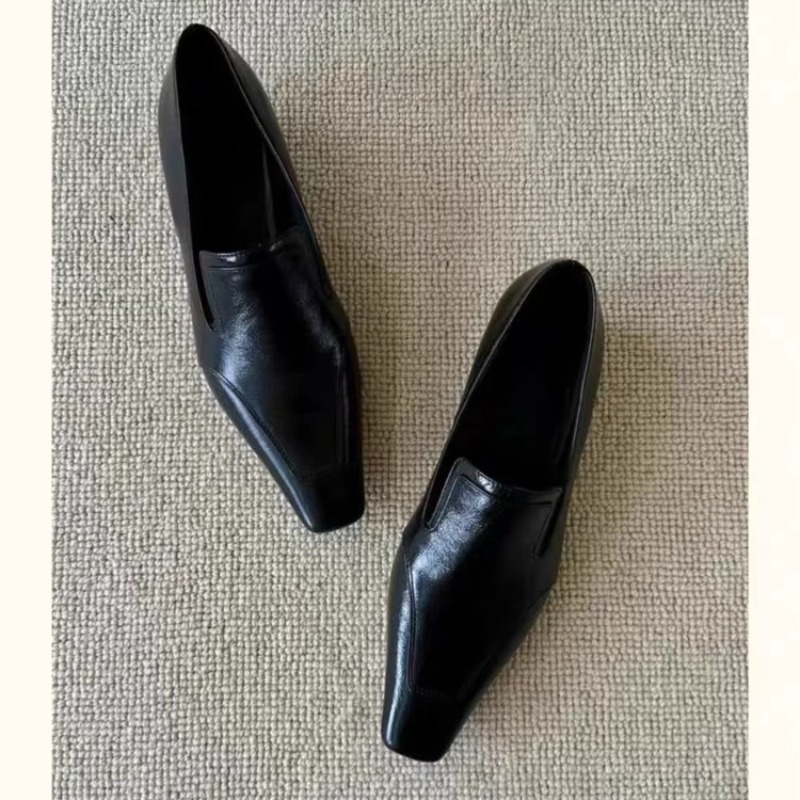 Retro Square Toe Deep Mouth Sl - Women Shoes With Heels review and price