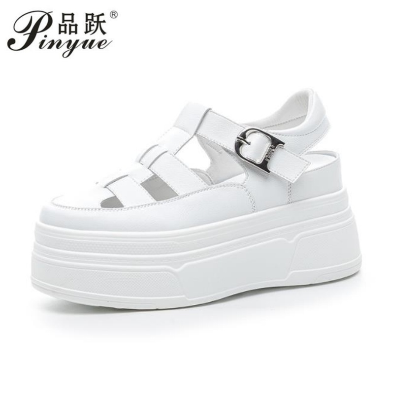 8.5cm Hollow Full Cow Genuine  - Women'S Shoes Casual Sneakers review and price