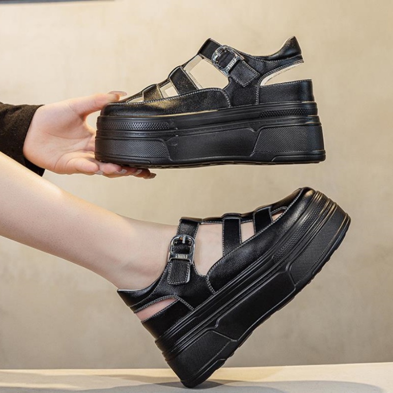 8.5cm Hollow Full Cow Genuine  - Women'S Shoes Casual Sneakers review and price