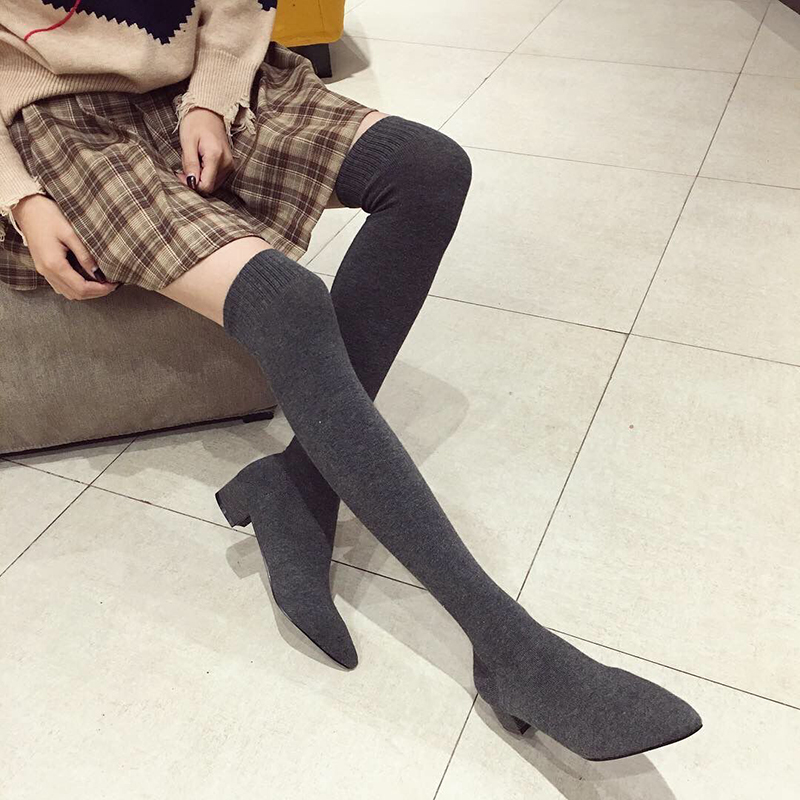Black Low Heel Shoes Woman Str - Sock Boot Women review and price