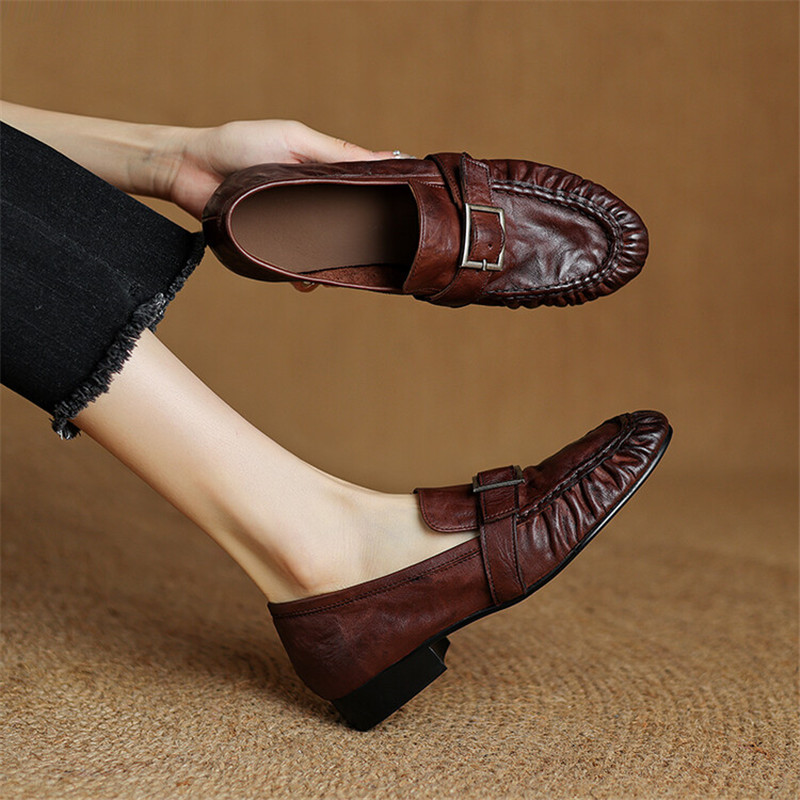 New Autumn Genuine Leather Wom - Women Shoes With Heels review and price