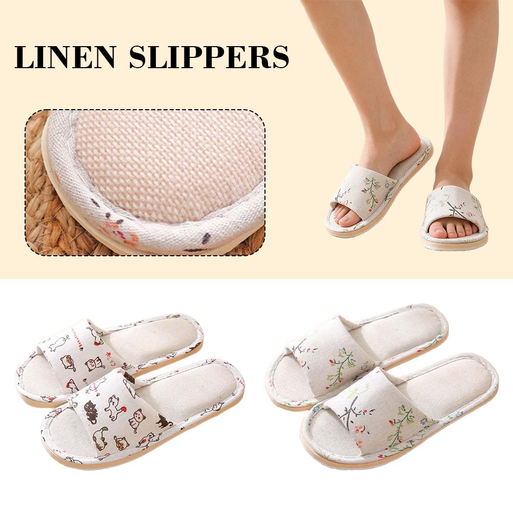 Women Flax Slippers Home Slipp - Women'S Shoes For Flat Feet review and price