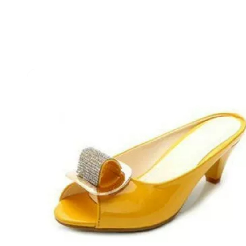 Lady Summer Mules Shoes Peep T - Women'S Shoes Yellow review and price