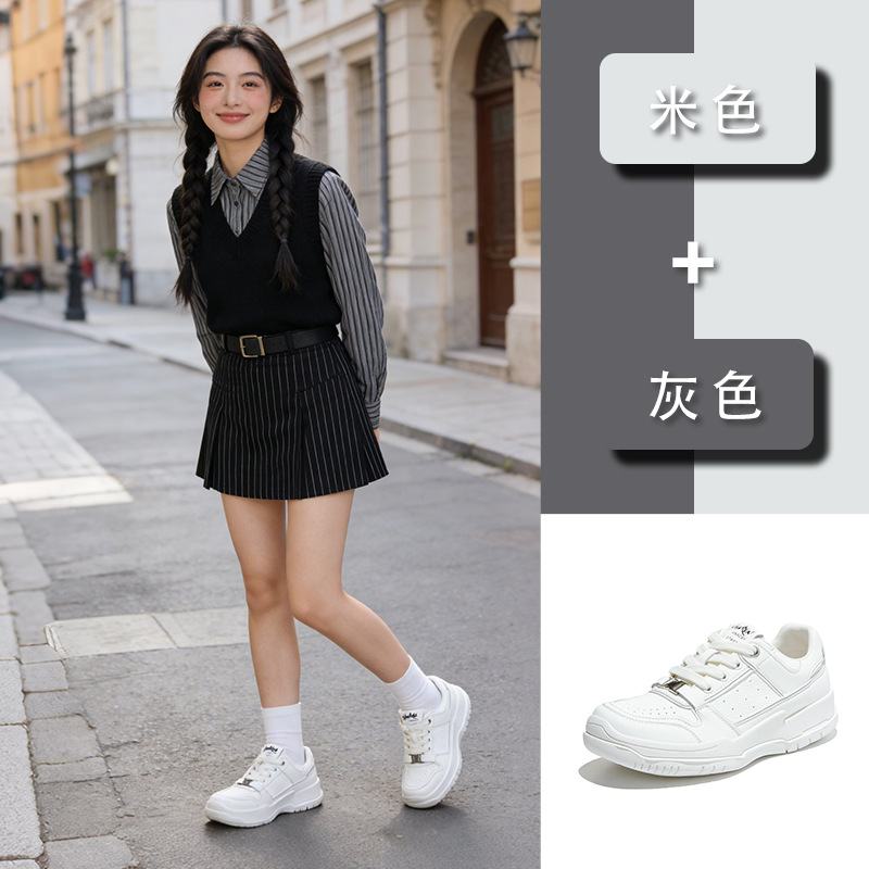 Leather Little White Shoes Spr - Mesh Sneaker Women review and price