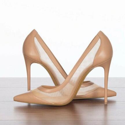Sexy Nude Pink Black Suede Mes - Women'S Shoes Size 12 review and price
