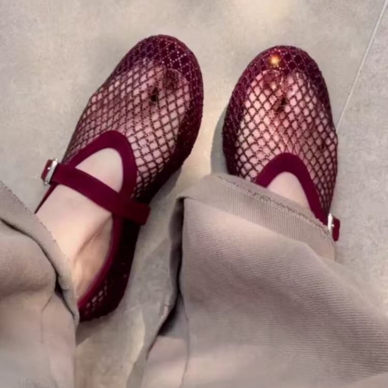 Hollow Rhinestone Baotou Sanda - Women Shoes With Heels review and price