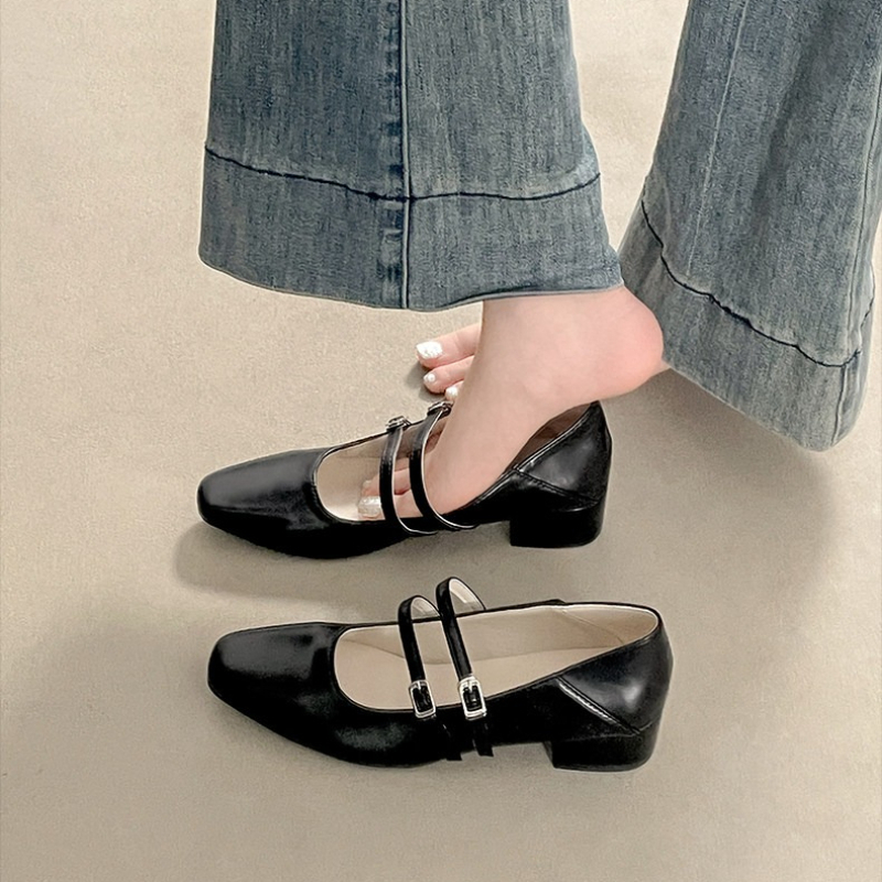 Square Toe Low Heel Women Silv - Women Shoes With Heels review and price