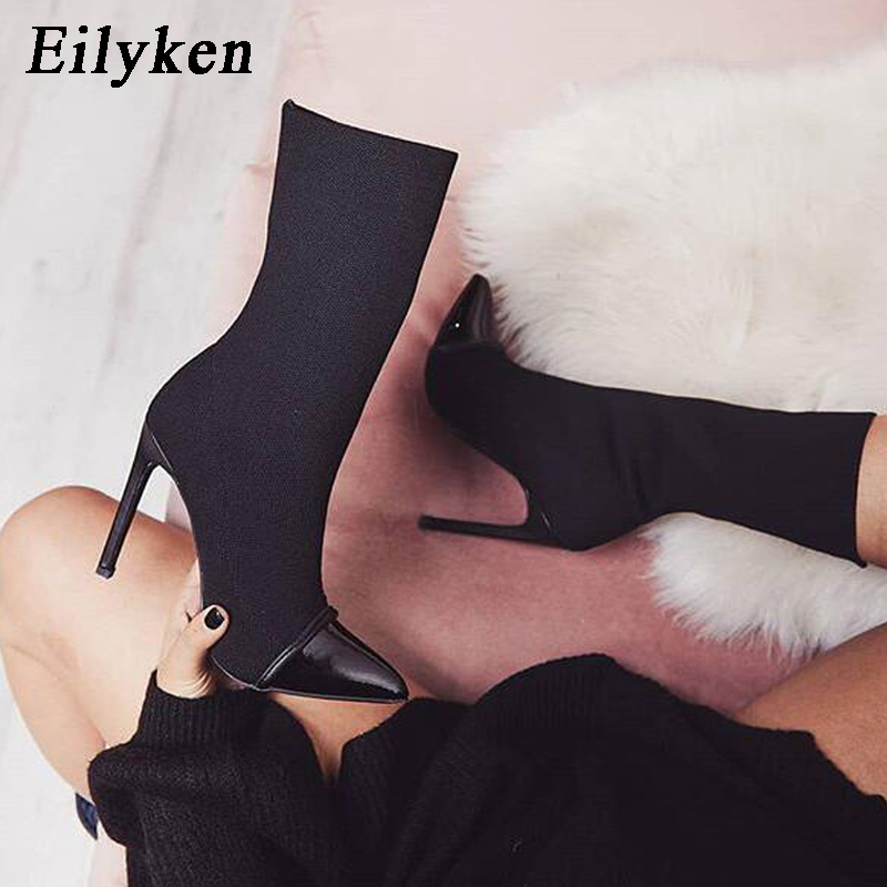 Eilyken Stretch Fabric Short A - Sock Boot Women review and price