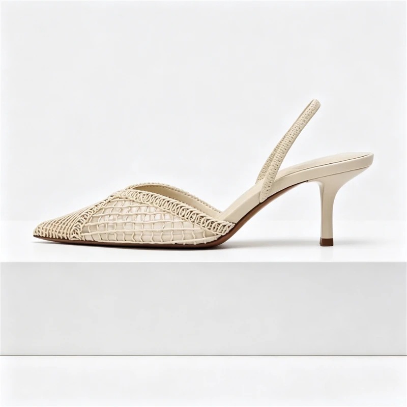 Mesh Woven Heeled Sandals Wome - Women Shoes Brands review and price